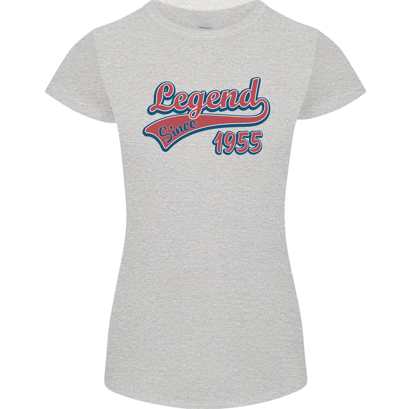 Legend Since 68th Birthday 1955 Womens Petite Cut T-Shirt Sports Grey