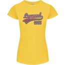 Legend Since 68th Birthday 1955 Womens Petite Cut T-Shirt Yellow