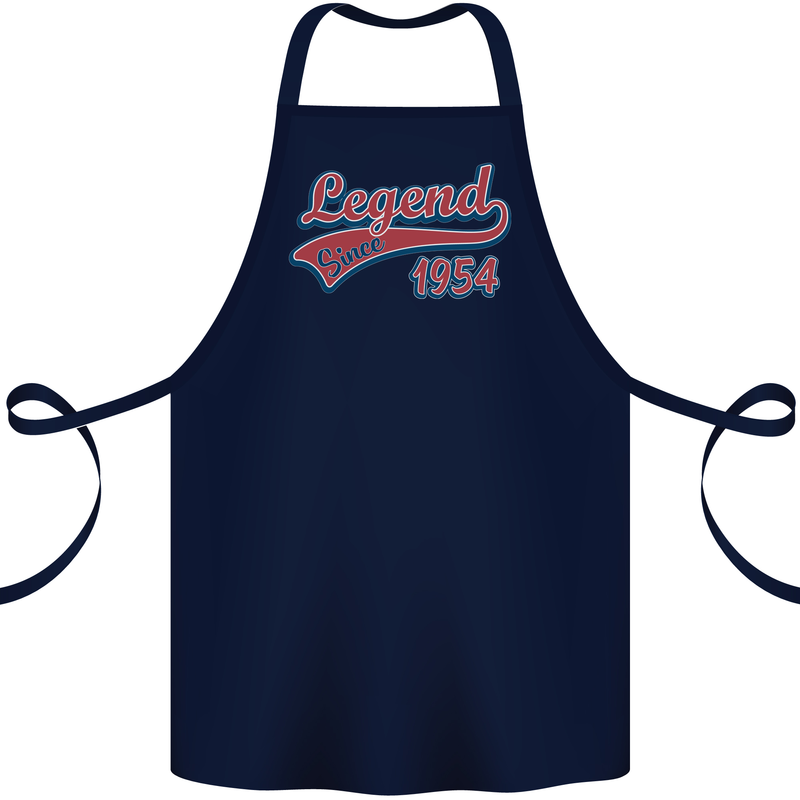 Legend Since 69th Birthday 1954 Cotton Apron 100% Organic Navy Blue
