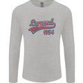 Legend Since 69th Birthday 1954 Mens Long Sleeve T-Shirt Sports Grey