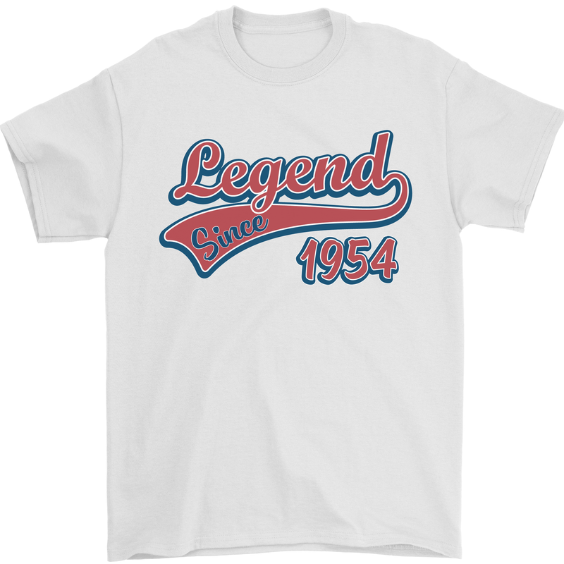 Legend Since 69th Birthday 1954 Mens T-Shirt 100% Cotton White