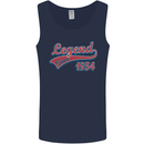 Legend Since 69th Birthday 1954 Mens Vest Tank Top Navy Blue