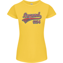 Legend Since 69th Birthday 1954 Womens Petite Cut T-Shirt Yellow