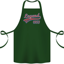 Legend Since 70th Birthday 1953 Cotton Apron 100% Organic Forest Green