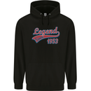 Legend Since 70th Birthday 1953 Mens 80% Cotton Hoodie Black