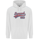 Legend Since 70th Birthday 1953 Mens 80% Cotton Hoodie White