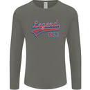 Legend Since 70th Birthday 1953 Mens Long Sleeve T-Shirt Charcoal