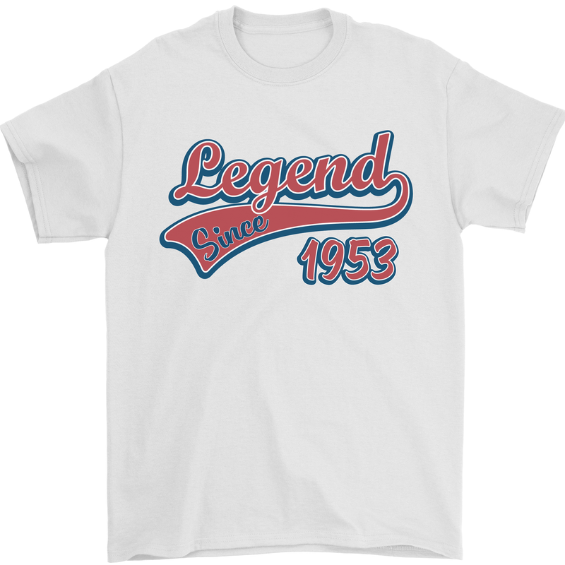 Legend Since 70th Birthday 1953 Mens T-Shirt 100% Cotton White