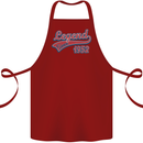Legend Since 71st Birthday 1952 Cotton Apron 100% Organic Maroon