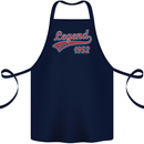 Legend Since 71st Birthday 1952 Cotton Apron 100% Organic Navy Blue