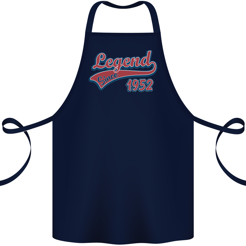 Legend Since 71st Birthday 1952 Cotton Apron 100% Organic Navy Blue