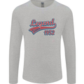 Legend Since 71st Birthday 1952 Mens Long Sleeve T-Shirt Sports Grey