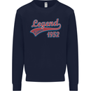 Legend Since 71st Birthday 1952 Mens Sweatshirt Jumper Navy Blue