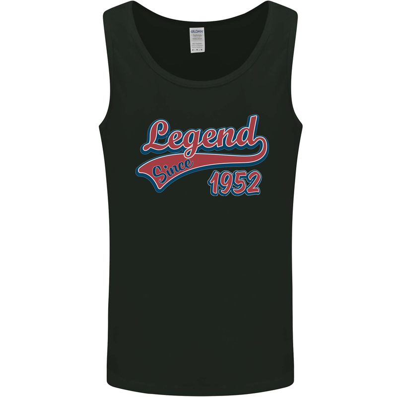 Legend Since 71st Birthday 1952 Mens Vest Tank Top Black