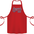 Legend Since 72nd Birthday 1951 Cotton Apron 100% Organic Red