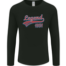 Legend Since 72nd Birthday 1951 Mens Long Sleeve T-Shirt Black