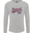 Legend Since 72nd Birthday 1951 Mens Long Sleeve T-Shirt Sports Grey