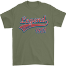 Legend Since 72nd Birthday 1951 Mens T-Shirt 100% Cotton Military Green