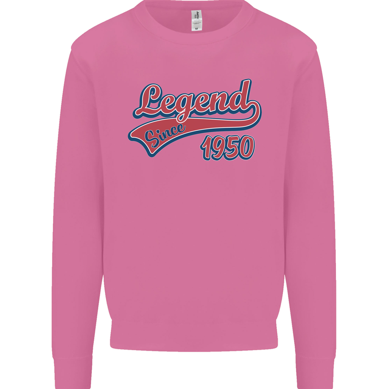 Legend Since 73rd Birthday 1950 Mens Sweatshirt Jumper Azalea
