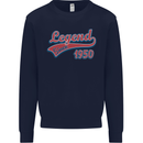 Legend Since 73rd Birthday 1950 Mens Sweatshirt Jumper Navy Blue