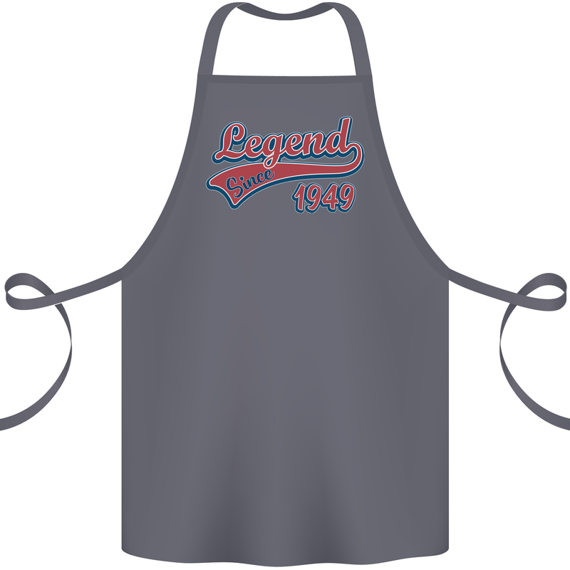 Legend Since 74th Birthday 1949 Cotton Apron 100% Organic Steel