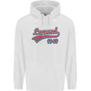 Legend Since 74th Birthday 1949 Mens 80% Cotton Hoodie White