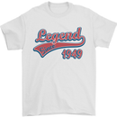 Legend Since 74th Birthday 1949 Mens T-Shirt 100% Cotton White