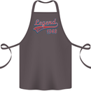 Legend Since 75th Birthday 1948 Cotton Apron 100% Organic Dark Grey