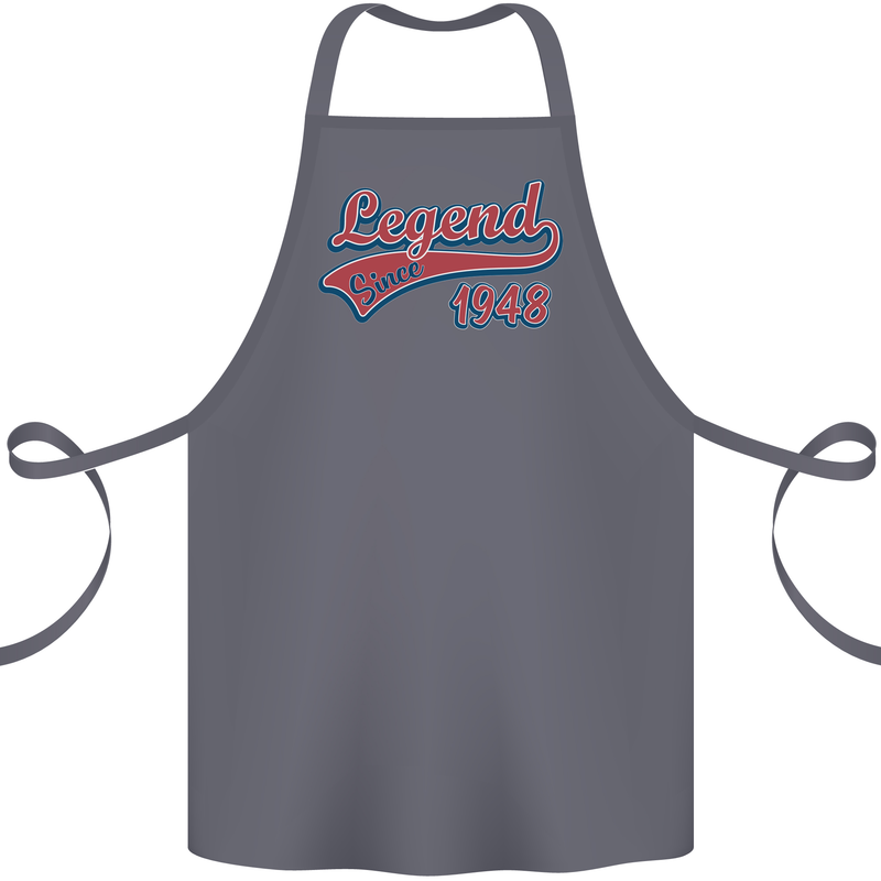 Legend Since 75th Birthday 1948 Cotton Apron 100% Organic Steel