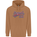 Legend Since 75th Birthday 1948 Mens 80% Cotton Hoodie Caramel Latte