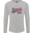 Legend Since 75th Birthday 1948 Mens Long Sleeve T-Shirt Sports Grey