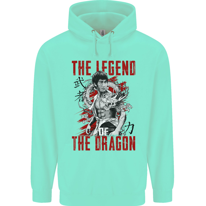 Legend of the Dragon MMA Martial Arts Movie Childrens Kids Hoodie Peppermint