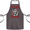 Legend of the Dragon MMA Martial Arts Movie Cotton Apron 100% Organic Dark Grey