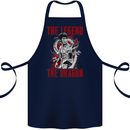 Legend of the Dragon MMA Martial Arts Movie Cotton Apron 100% Organic Navy Blue
