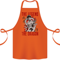Legend of the Dragon MMA Martial Arts Movie Cotton Apron 100% Organic Orange