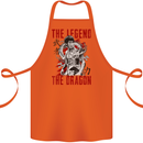 Legend of the Dragon MMA Martial Arts Movie Cotton Apron 100% Organic Orange