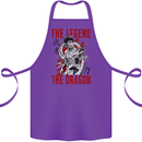 Legend of the Dragon MMA Martial Arts Movie Cotton Apron 100% Organic Purple