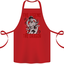 Legend of the Dragon MMA Martial Arts Movie Cotton Apron 100% Organic Red