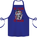 Legend of the Dragon MMA Martial Arts Movie Cotton Apron 100% Organic Royal Blue