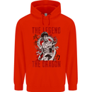 Legend of the Dragon MMA Martial Arts Movie Mens 80% Cotton Hoodie Bright Red