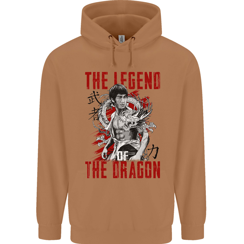 Legend of the Dragon MMA Martial Arts Movie Mens 80% Cotton Hoodie Caramel Latte