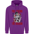 Legend of the Dragon MMA Martial Arts Movie Mens 80% Cotton Hoodie Purple