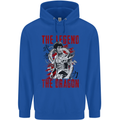 Legend of the Dragon MMA Martial Arts Movie Mens 80% Cotton Hoodie Royal Blue