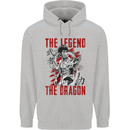 Legend of the Dragon MMA Martial Arts Movie Mens 80% Cotton Hoodie Sports Grey