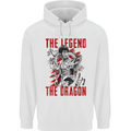 Legend of the Dragon MMA Martial Arts Movie Mens 80% Cotton Hoodie White