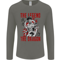 Legend of the Dragon MMA Martial Arts Movie Mens Long Sleeve T-Shirt Charcoal