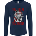 Legend of the Dragon MMA Martial Arts Movie Mens Long Sleeve T-Shirt Navy Blue