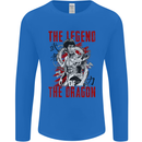 Legend of the Dragon MMA Martial Arts Movie Mens Long Sleeve T-Shirt Royal Blue