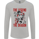Legend of the Dragon MMA Martial Arts Movie Mens Long Sleeve T-Shirt Sports Grey
