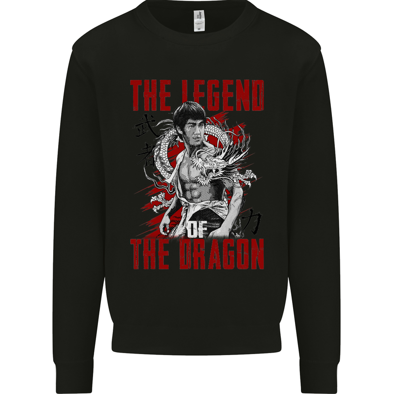 Legend of the Dragon MMA Martial Arts Movie Mens Sweatshirt Jumper Black